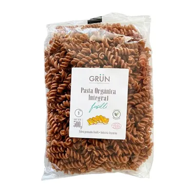 PASTA ORGÁNICA FUSILLI INTEGRAL · GRUN — Brota Almacén Natural Pergamino
