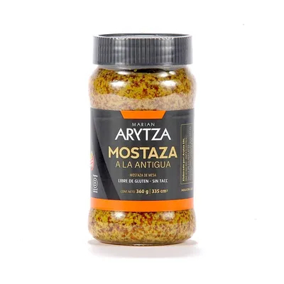MOSTAZA A LA ANTIGUA X 360 GRS ARYTZA · ARYTZA — Brota Almacén Natural Pergamino