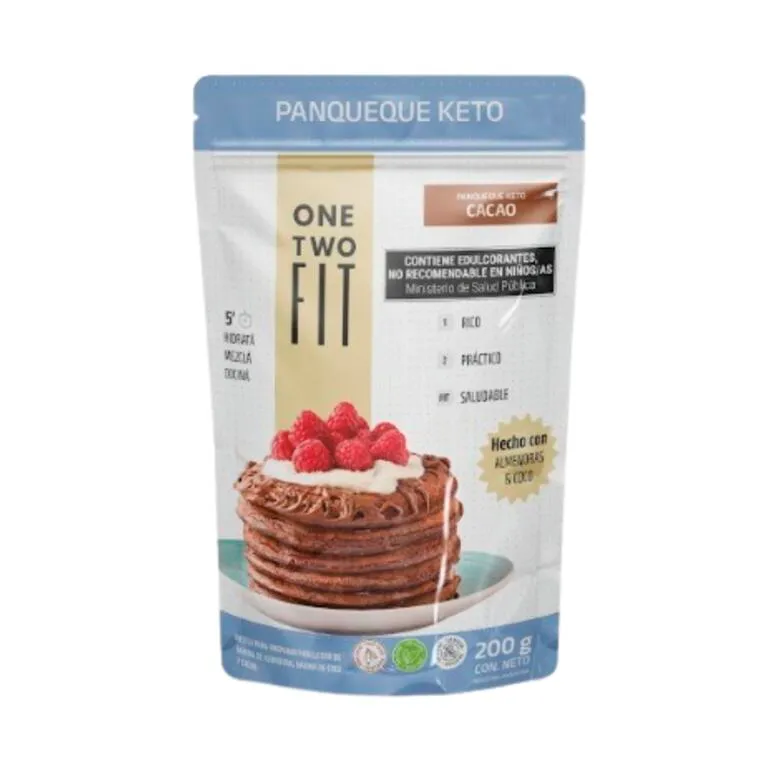 PANCAKE KETO CHOCOLATE X200G · ONE TWO FIT — Brota Almacén Natural Pergamino