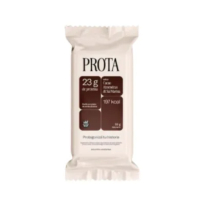 BARRA PROTEICA SABOR CACAO, ALMENDRA Y SAL MARINA  · PROTA — Brota Almacén Natural Pergamino