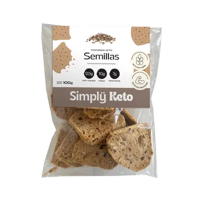 TOSTADAS KETO · SIMPLY KETO — Brota Almacén Natural Pergamino