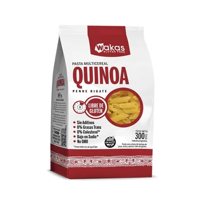 PASTA QUINOA PENNE RIGATE  · WAKAS — Brota Almacén Natural Pergamino