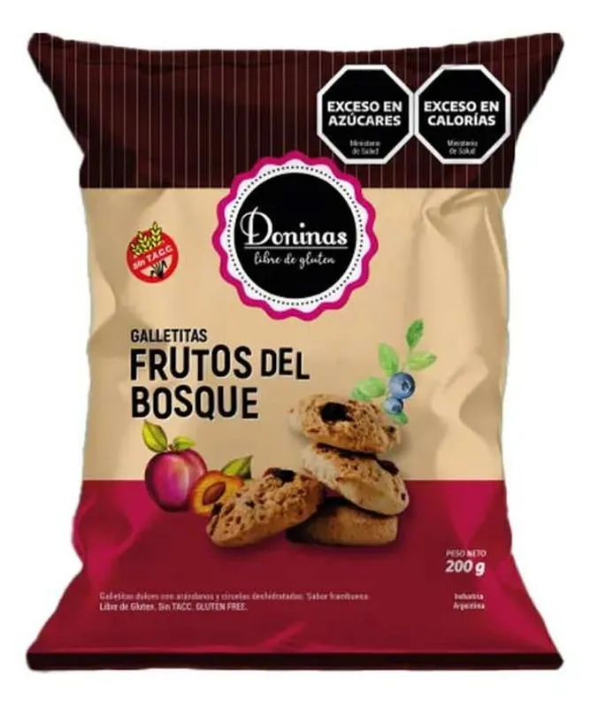 GALLETITAS FRUTOS DEL BOSQUE X200G · DONINAS — Brota Almacén Natural Pergamino