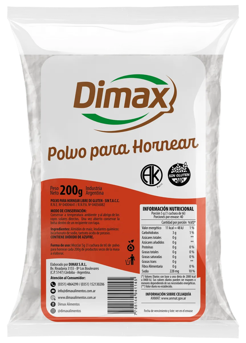 POLVO LEUDANTE X 200 GRS · DIMAX — Brota Almacén Natural Pergamino