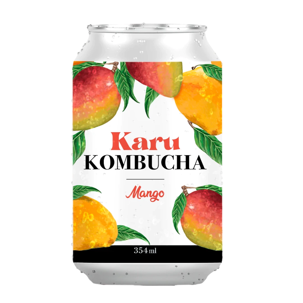 KOMBUCHA MANGO X354ML · KARU — Brota Almacén Natural Pergamino