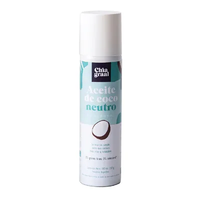 ACEITE COCO NEUTRO EN AEROSOL X 150 G · CHIA GRAAL — Brota Almacén Natural Pergamino