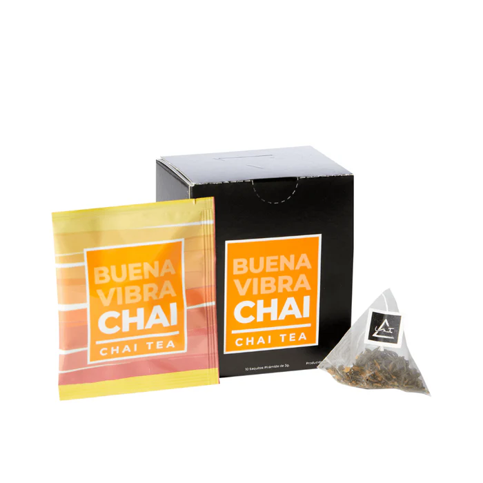 BUENA VIBRA CHAI TEA X 10 SAQUITOS PIRÁMIDE · INTI ZEN — Brota Almacén Natural Pergamino