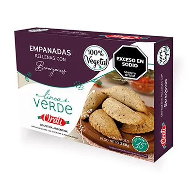 EMPANADAS INTEGRALES DE BERENJENA · ORALI — Brota Almacén Natural Pergamino