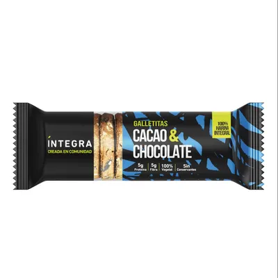 GALLETITAS CACAO Y CHOCOLATE X200G · INTEGRA — Brota Almacén Natural Pergamino