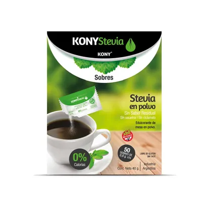 KONYSTEVIA SOBRES X 50U · KONY — Brota Almacén Natural Pergamino