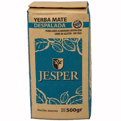 YERBA MATE DESPALADA SIN TACC X500G · JESPER — Brota Almacén Natural Pergamino