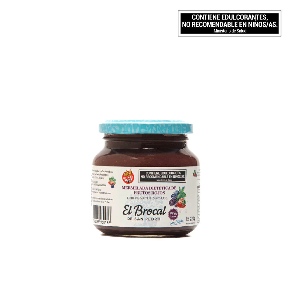 MERMELADA DE FRUTOS ROJOS CON STEVIA · EL BROCAL — Brota Almacén Natural Pergamino