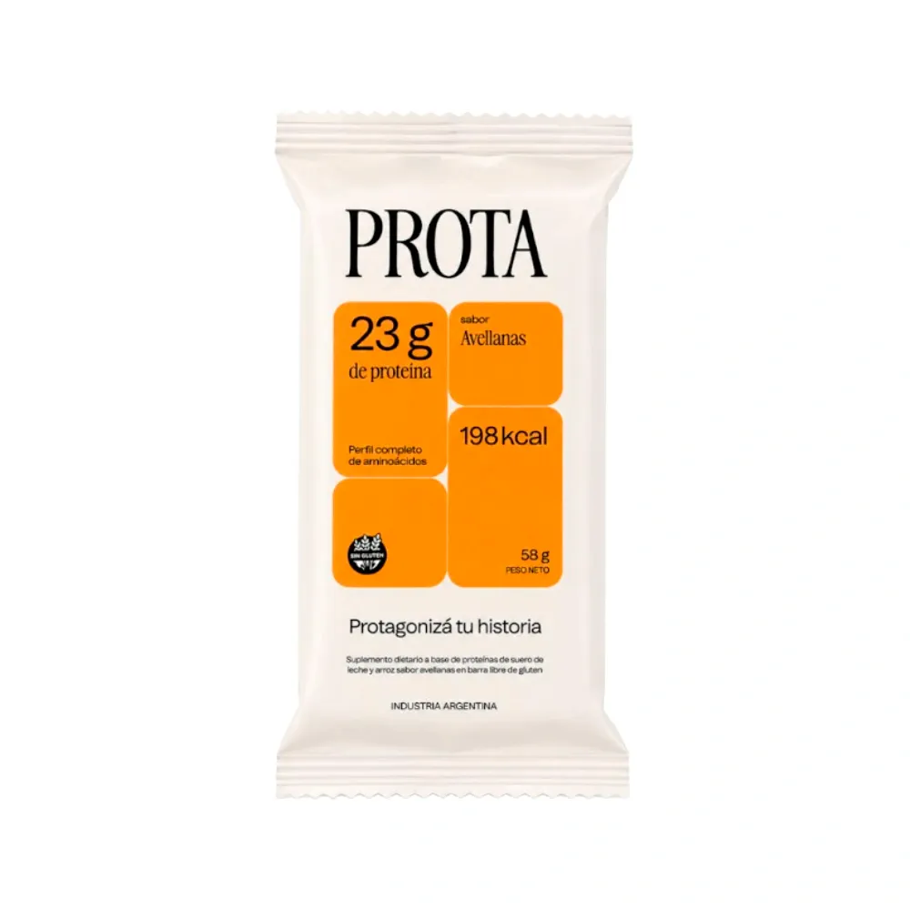 BARRA PROTEICA SABOR AVELLANAS · PROTA — Brota Almacén Natural Pergamino