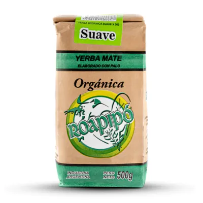 YERBA MATE ORGANICA SUAVE X 500G · ROAPIPO — Brota Almacén Natural Pergamino