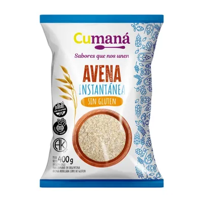 AVENA INSTANTÁNEA X400G · CUMANÁ — Brota Almacén Natural Pergamino
