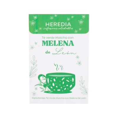 TE VERDE MATCHA CON MELENA DE LEON X40G HEREDIA · HEREDIA — Brota Almacén Natural Pergamino