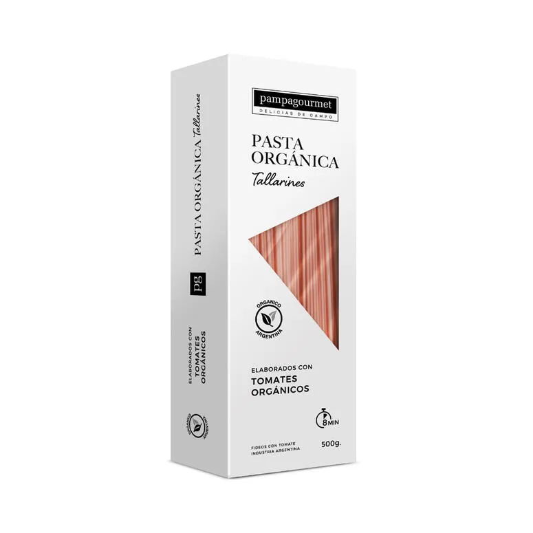 PASTA ORGÁNICA TALLARÍN TOMATE X500G · PAMPA GOURMET — Brota Almacén Natural Pergamino