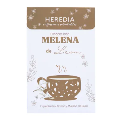 TE DE CACAO CON MELENA DE LEON X 40G · HEREDIA — Brota Almacén Natural Pergamino