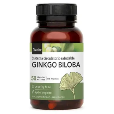GINKGO BILOBA X 50 COM · NATIER — Brota Almacén Natural Pergamino