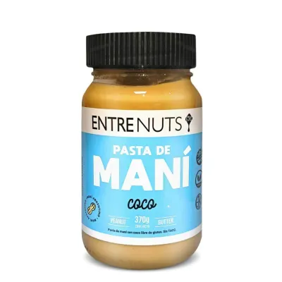 PASTA DE MANÍ CON COCO X 370G · ENTRENUTS — Brota Almacén Natural Pergamino