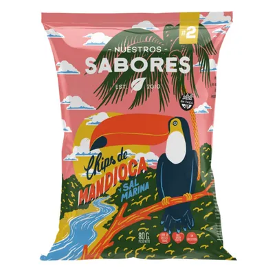 CHIPS DE MANDIOCA X 80G · NUESTROS SABORES — Brota Almacén Natural Pergamino