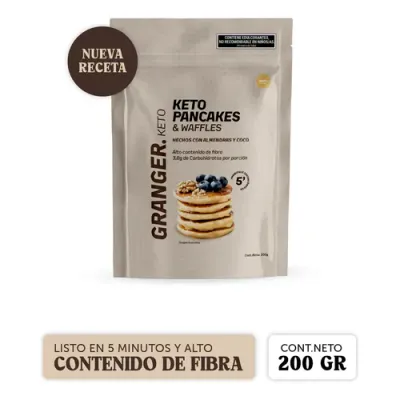 KETO PANCAKES Y WAFLES VAINILLA 200G · GRANGER — Brota Almacén Natural Pergamino