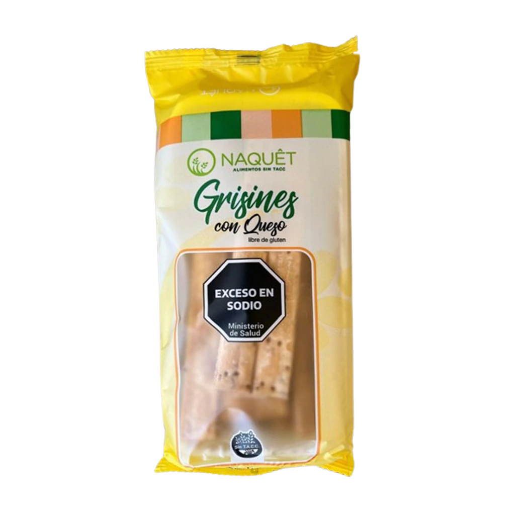 GRISINES CON QUESO X140G · NAQUET — Brota Almacén Natural Pergamino