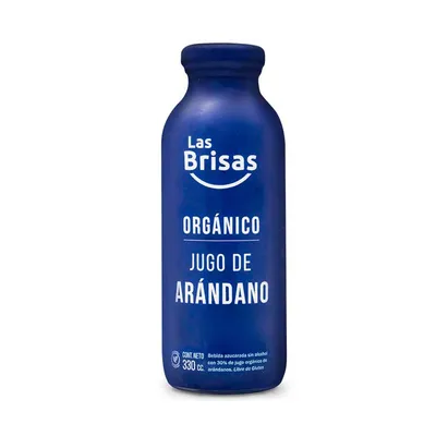 JUGO ORGÁNICO DE ARÁNDANO X 330 ML · LAS BRISAS — Brota Almacén Natural Pergamino
