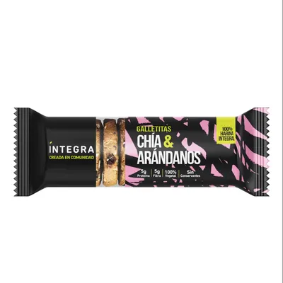 GALLETITAS CHÍA Y ARÁNDANOS X 200G · INTEGRA — Brota Almacén Natural Pergamino