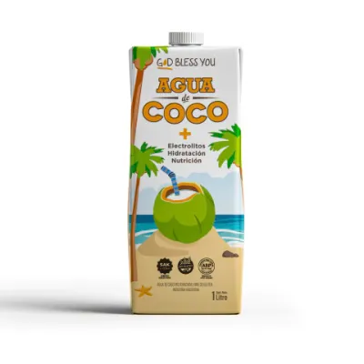 AGUA DE COCO X1L · GOD BLESS YOU — Brota Almacén Natural Pergamino