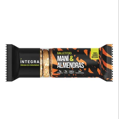 GALLETITAS MANÍ Y ALMENDRAS X200G · INTEGRA — Brota Almacén Natural Pergamino