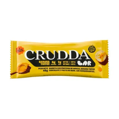 CRUDDA BAR PROTEICA BANANA TOFFEE · CRUDDA — Brota Almacén Natural Pergamino