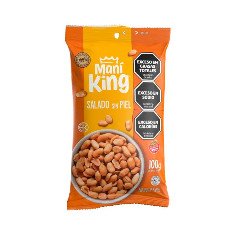 MANI SALADO SIN PIEL X 100G · MANI KING — Brota Almacén Natural Pergamino
