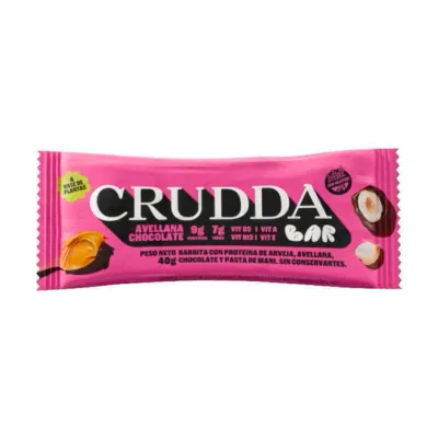 CRUDDA BAR PROTEICA AVELLANA CHOCOLATE · CRUDDA — Brota Almacén Natural Pergamino