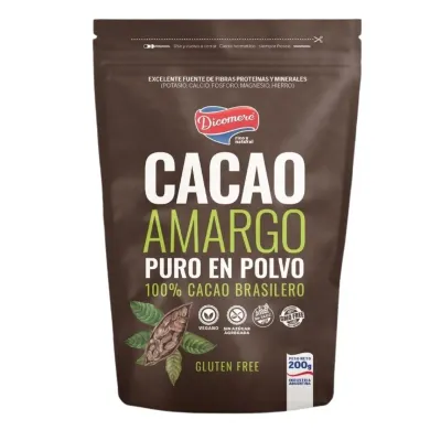 CACAO AMARGO X 200GR DICOMERE · DICOMERE — Brota Almacén Natural Pergamino