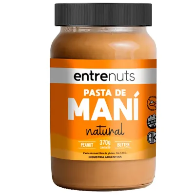 PASTA DE MANI NATURAL X 370G · ENTRENUTS — Brota Almacén Natural Pergamino