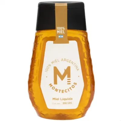MIEL LÍQUIDA 350G MONTECITOS · MONTECITOS — Brota Almacén Natural Pergamino