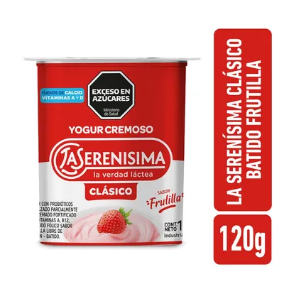 YOGUR ENTERO FRUTILLA FIRME · LA SERENÍSIMA — Brota Almacén Natural Pergamino