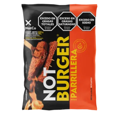 NOT BURGUER PARRILLERA · NOT CO — Brota Almacén Natural Pergamino