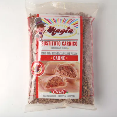 SOJA TEXTURIZADA SABOR CARNE · ORALI — Brota Almacén Natural Pergamino