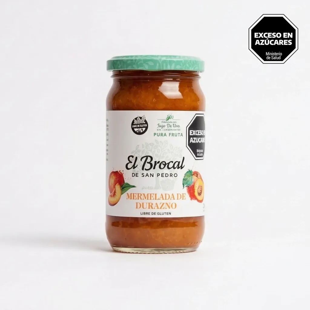 MERMELADA DE DURAZNO · EL BROCAL — Brota Almacén Natural Pergamino