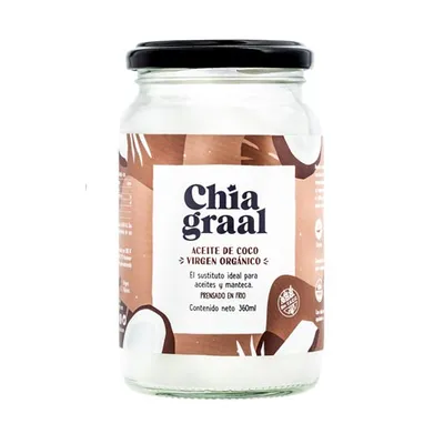 ACEITE COCO VIRGEN X 360 G · CHIA GRAAL — Brota Almacén Natural Pergamino