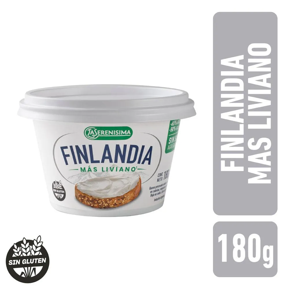 QUESO FINLANDIA SIN SAL 180G  · LA SERENÍSIMA — Brota Almacén Natural Pergamino