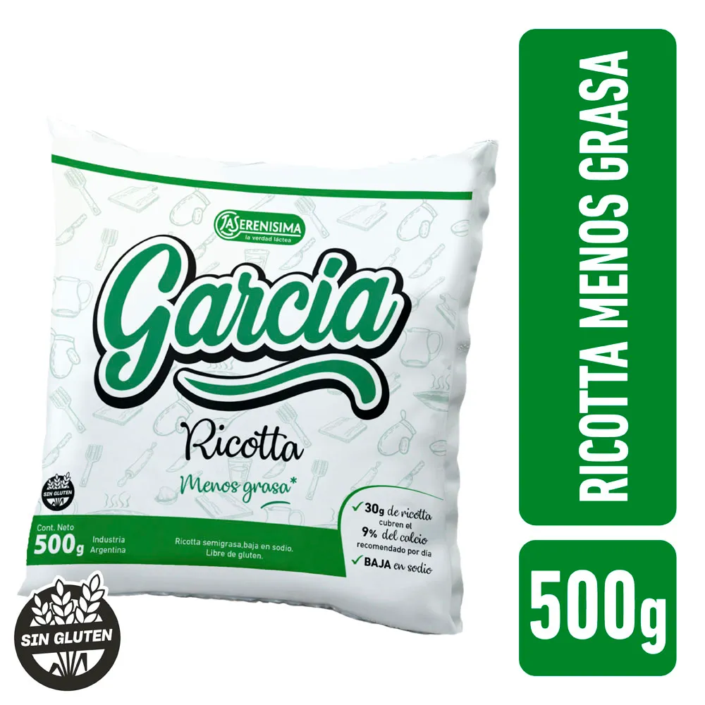RICOTTA GARCÍA SEMIGRASA  · LA SERENÍSIMA — Brota Almacén Natural Pergamino