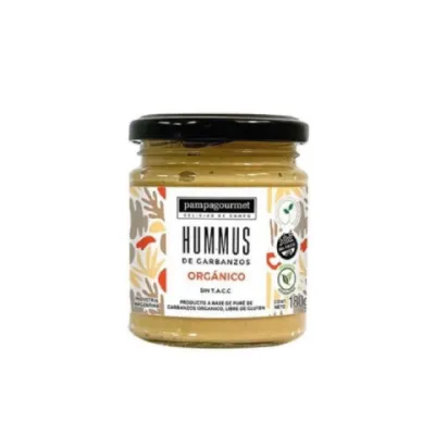 HUMMUS DE GARBANZO ORGÁNICO X 185G · PAMPA GOURMET — Brota Almacén Natural Pergamino