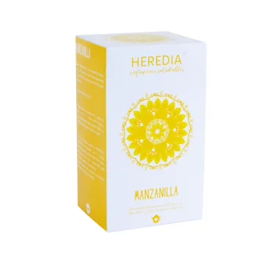 TE DE MANZANILLA X 25 SAQUITOS · HEREDIA — Brota Almacén Natural Pergamino