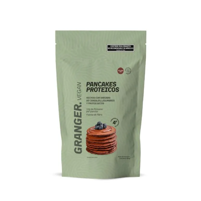 PANCAKES PROTEICOS VEGANOS CHOCOLATE X 450 GRS · GRANGER — Brota Almacén Natural Pergamino