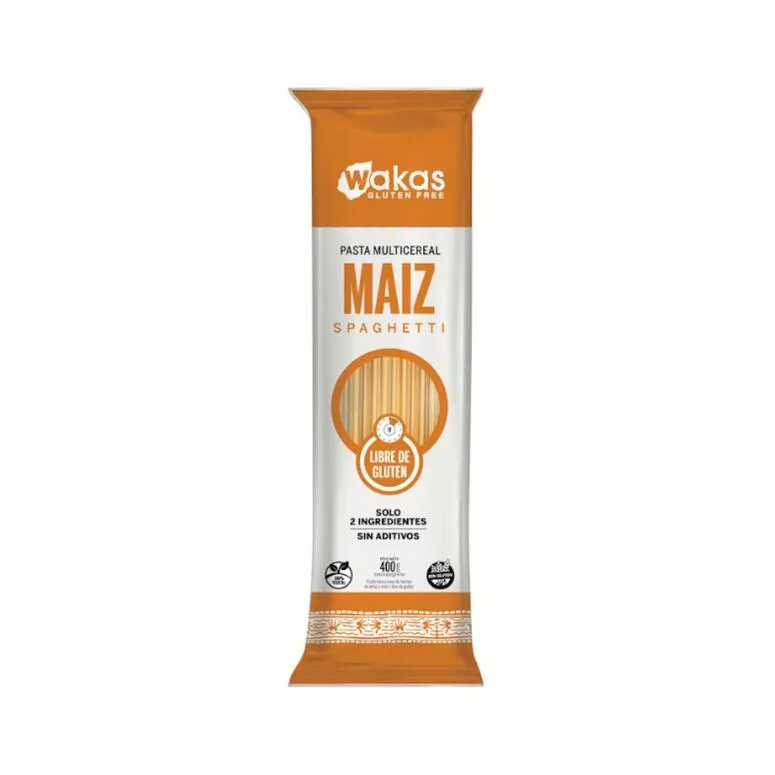 PASTA MAIZ SPAGHETTI 400G  · WAKAS — Brota Almacén Natural Pergamino