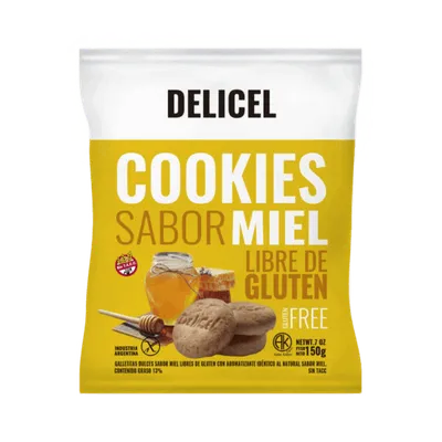 COOKIES MIEL X200G · DELICEL — Brota Almacén Natural Pergamino
