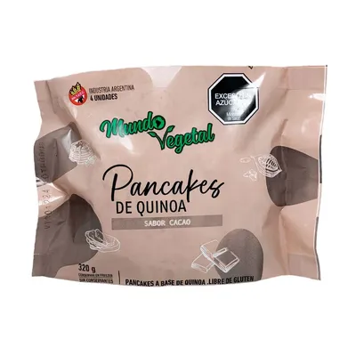 PANCAKE DE QUINOA Y CACAO · MUNDO VEGETAL — Brota Almacén Natural Pergamino